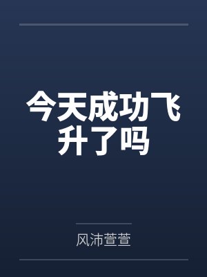 今天成功飞升了吗