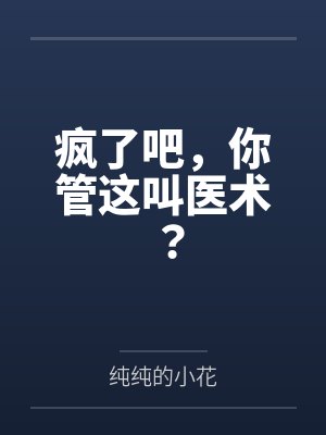 疯了吧，你管这叫医术？