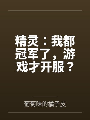 精灵:我都冠军了,游戏才开服? 精灵:我都冠军了,游戏才开服?