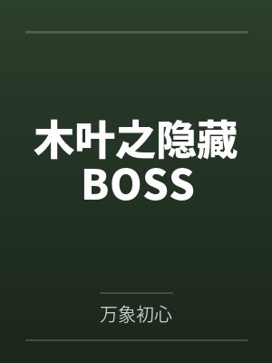 木叶之隐藏BOSS 木叶之隐藏BOSS