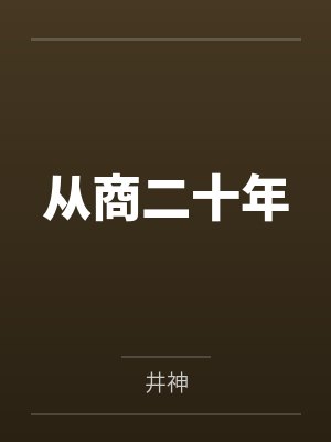 从商二十年