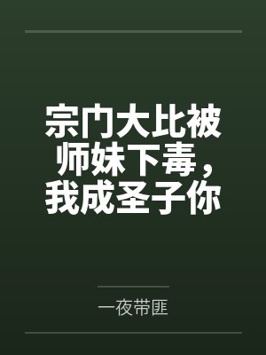 宗门大比被师妹下毒,我成圣子你哭啥? 宗门大比被师妹下毒,我成圣子你哭啥?